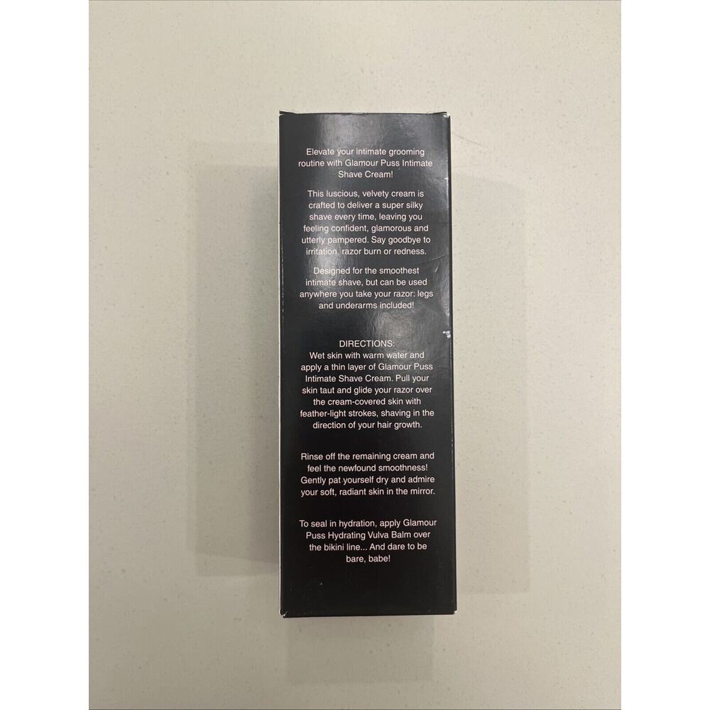 Brand New In Box Booty Parlor Glamour Puss Shave Cream 8oz Lanolin Cruelty Free - Picture 4 of 7